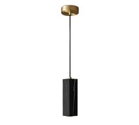 WLBHWL Modern Indoor Pendant Light Natural Stone Black Hanging Light Natural Marble Pendant Lamp for Bedside Restaurant Kitchen Island Aisle Bar Club Chandelier