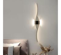 WLBHWL Modern LED Wall Sconces, Indoor Dimmable Wall Lighting Fixtures, Wall Decor Vanity Lamps, 24W/28W/35W/40W Linear Wall Sconces Light, Wall Mounted Light Sconces