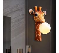 WLBHWL Modern Resin Giraffe Form Wall Lamp,Animal Lamp, Industrial Retro Edison Wall Light Fixture For Living Room Restaurant & Other Indoor Creative Decoration Lighting