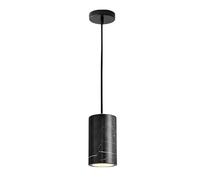 WLBHWL Natural Stone Shade Cylinder Pendant Light Marble Hainging Light Kit Retro Hanging Ceiling Lighting Fixture Nordic Pendant Lighting for Kitchen Island