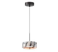 WLBHWL Nordic Natural Marble Kitchen Island LED Pendant Light Retro Round Dining Room Hanging Light Japanese Style Wabi Sabi Bedside Chandelier for Hotel Bedroom Aisle