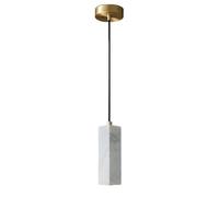 WLBHWL Wabi Sabi Pendant Light Natural Stone Retro Japanese Style Square Marble Pendant Lighting Vintage Mini Nordic Hanging Light for Kitchen Island Dining Room Bedroom Hallway Bedside