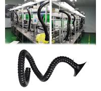 WLCGYD Articulated Dust Collection Hose 2 4 6 8 Inch, Soldering Fume Extractor Hose/Flexible Duct Collector Arm - Commercial/Residential, Round Nozzle Smoke Remove Pipe(L 2m/6.5 ft,Id 100MM/3 8/9 in)