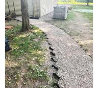 WLCGYD Gravel Stabilizer Grid for Walkway, 2inch Tall Foldable Permeable Landscaping Garden Patio Parking Ground Grids 3 Foot 6 10 24 32 FT Mud Erosion Control Grids(20x32ft/6x10m)