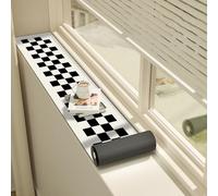 WLCGYD Narrow Dustproof Window Sill Protective Cover White, Cuttable Waterproof Mat for Windowsill Reading Nook, Bay Windows Home Decor Cushion(80x45cm/31x18in)