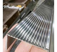 WLCGYD Steel Stair Nosing Edge Profile, 40x40 50x50 30x30 Mm L-Shaped Edging Transition Strip, 1 1.1 1.2 1.3 1.4 1.5 1.6 1.7 1.8 2 M Long Staircase Tread Cap Cover(L 1.2m,WxH 8x3cm)