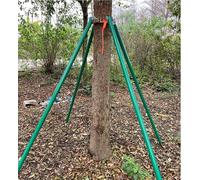 WLCGYD Tree Stake Kit for Young/Large/Leaning Tree, Adjustable Metal Tree Support Staking/Post 1 1.5 1.8 2 2.2 2.4 2.6 3 M Tall, Anti Strong Wind Tree Straightening Kits for Garden Yard(1m/3.3ft)