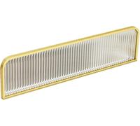 WLCNYL Elegant Iron Desk Partition HalfHeight Privacy Screen Translucent Workspace Stylish Office & Bar Decor (100 x 30 cm) Ideal for Privacy & Quiet Solutions