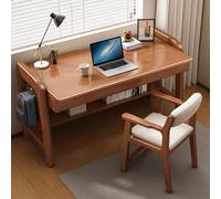 WLCNYL K*ids Desk with Storage Drawers and Bookshelf Modern Home Office Desk Writing Study Desk Wooden Computer Workstation(39Inch, Walnut)