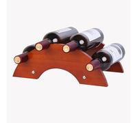 WLCNYL Solid Wood Bridge Creative Wine Bottle, Rack Decoration Wine Display Stand Wine Cabinet Wine Rack Winerack Wine Rack European Arch Bridge Simple Wine Rack Modern Living Room (Color