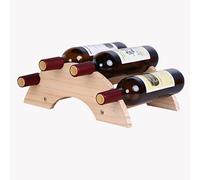 WLCNYL Solid Wood Bridge Creative Wine Bottle, Rack Decoration Wine Display Stand Wine Cabinet Wine Rack Winerack Wine Rack European Arch Bridge Simple Wine Rack Modern Living Room (Color