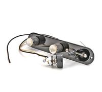 WLDJXLGL Electric Guitar Pro Loaded Control Plate Guitar Pre-Wired 3-Way Replacement Tone With White Shell Knob for Telecaster Control Plate Electric Guitar-Black