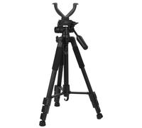 WLDOCA 1.5m Rifle Shooting Rest Tripod for Hunting Outdoor, V Yoke & 360° Rotation, 21" - 59" Lightweight Aluminum Shooting Stick, Hands Free Operation