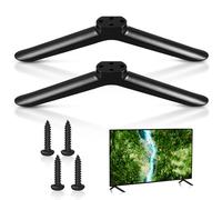 wlertcop 2 Pcs TV Stand Legs, Table Top TV Stand Base Replacement Bracket, Universal TV Legs Compatible with Samsung LG Sharp TVs Most 32-65 inch, Includes Installation Tool