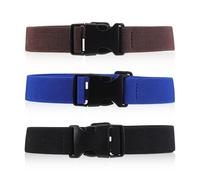 wlertcop 3pcs Kids Belt, Elastic Stretch Child Belt with Plastic Buckle