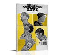 WLFUUNB BigBang Pop Singer Cool Retro Music Album Cover Canvas Poster Wall Art Decorative Painting Bedroom Painting Posters 12x18inch(30x45cm) Frame-style