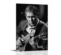 WLFUUNB Chet Atkins Pop Singer Cool Retro Music Album Cover Canvas Poster Wall Art Decorative Painting Bedroom Painting Posters 12x18inch(30x45cm) Frame-style