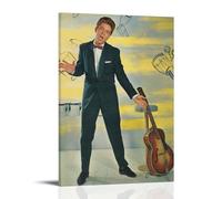WLFUUNB Cliff Richard Pop Singer Cool Retro Music Album Cover Canvas Poster Wall Art Decorative Painting Bedroom Painting Posters 24x36inch(60x90cm) Frame-style