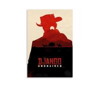 WLFUUNB Django Unchained Great Retro Movie TV Series Canvas Poster Wall Art Decorative Painting Bedroom Painting Posters 16x24inch(40x60cm) Unframe-style