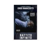 WLFUUNB Eros Ramazzotti Pop Singer Cool Retro Music Album Cover Canvas Poster Wall Art Decorative Painting Bedroom Painting Posters 08x12inch(20x30cm) Unframe-style