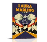 WLFUUNB Laura Marling Pop Singer Cool Retro Music Album Cover Canvas Poster Wall Art Decorative Painting Bedroom Painting Posters 12x18inch(30x45cm) Frame-style