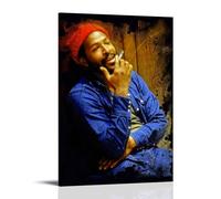 WLFUUNB Marvin Gaye Pop Singer Cool Retro Music Album Cover Canvas Poster Wall Art Decorative Painting Bedroom Painting Posters 20x30inch(50x75cm) Frame-style
