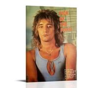 WLFUUNB Roderick David Stewart Pop Singer Cool Retro Music Album Cover Canvas Poster Wall Art Decorative Painting Bedroom Painting Posters 08x12inch(20x30cm) Frame-style