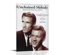 WLFUUNB The Righteous Brothers Pop Singer Cool Retro Music Album Cover Canvas Poster Wall Art Decorative Painting Bedroom Painting Posters 12x18inch(30x45cm) Frame-style