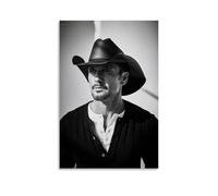 WLFUUNB Tim McGraw Pop Singer Cool Retro Music Album Cover Canvas Poster Wall Art Decorative Painting Bedroom Painting Posters 16x24inch(40x60cm) Unframe-style
