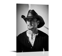 WLFUUNB Tim McGraw Pop Singer Cool Retro Music Album Cover Canvas Poster Wall Art Decorative Painting Bedroom Painting Posters 24x36inch(60x90cm) Frame-style