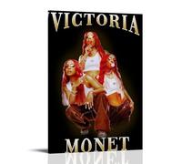 WLFUUNB Victoria Monét Pop Singer Cool Retro Music Album Cover Canvas Poster Wall Art Decorative Painting Bedroom Painting Posters 08x12inch(20x30cm) Frame-style