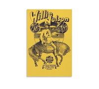 WLFUUNB Willie Nelson Pop Singer Cool Retro Music Album Cover Canvas Poster Wall Art Decorative Painting Bedroom Painting Posters 24x36inch(60x90cm) Unframe-style