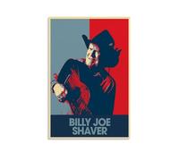 WLFXYHB Billy Joe Shaver Pop Singer Cool Retro Music Album Cover Canvas Poster Wall Art Decorative Painting Bedroom Painting Posters 12x18inch(30x45cm) Unframe-style