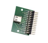 WLGQ USB 3.1 Type-C Test Board with PCB Test Socket | 2.54mm Pitch Header | USB-C Motherboard Diagnostic Tool for Electronics Engineers
