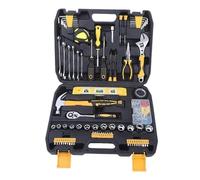 WLH Alexanders 108 Pcs Socket Wrench Auto Repair Tool Combination Package Mixed Tool Set Hand Tool Kit with Toolbox Storage Case