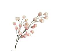 WLH Alexanders 3 Bunches Artificial Physalis Silk Flower Fake Plants Faux Plastic Flower for Wedding Arrangement Centerpieces faux flower(Light pink)