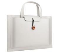 WLH Alexanders Laptop Case Sleeve 14 Inch Briefcase Waterproof Leather Tote Messenger Bag Slim PC Carrying Case Large Capacity(Light Gray,15.6/16inch)