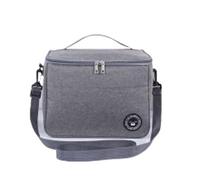 WLH Alexanders Lunch Bag Insulated Lunch Box for Men & Women - Leak-Proof Cooler Lunch Bag Adjustable Strap, Ideal for Work Cooler Bags(Gray,M)
