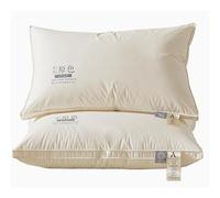 WLH Alexanders Pillows Pillows Set of 2, Hotel Quality Bed Pillows for Sleeping 2 Pack, for Side Back and Stomach Sleepers, Down Luxury Soft Supportive Bedding