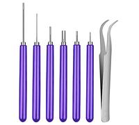 WLICCHS 7 PCS Different Size Quilling Tools Quilling Paper Pen Slotted Kit for Art Craft DIY Paper Cardmaking Project, Slotted Paper Quilling Tools Kit