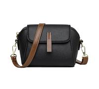 WLight Soft Leather Trendy And Versatile Crossbody Bag Kids Messenger Bags School (Black, One Size)