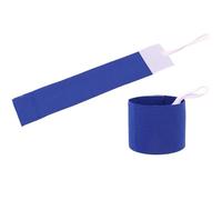 WLIHDB Captain'S Armband 10pcs Outdoor Team Sports Football Armband Adjustable Player Elasticity Detachment Anti-drop Sleeve Belt For All Sports Events(Blue)