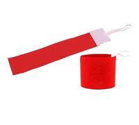 WLIHDB Captain'S Armband 10pcs Outdoor Team Sports Football Armband Adjustable Player Elasticity Detachment Anti-drop Sleeve Belt For All Sports Events(Red)