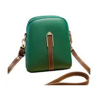 WLIHDB Crossbody Phone Bag Small Crossbody Cell Phone Bag Leather Shoulder with 2 Compartments for Birthday For Women(Green)