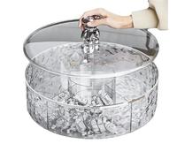 WLIHDB Dried Fruit Plate, Compartmentalnut, Melon Seed, Sugar, Box Tray for Party