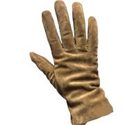 WLIHDB Leather Gloves Women Women's Natural Leather Gloves Female Genuine Suede Leather Brief Solid Color Motorcycle Driving Gloves Leather Gloves For Women(Khaki,M)
