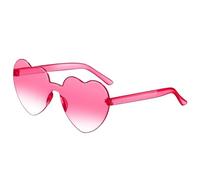 WLIHDB Party Glasses 20PC Heart Shaped Sunglasses Big Frame Love Effect Sun Glasses Retro Women Eyewear For Party(Color 9)