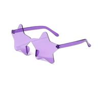 WLIHDB Party Glasses 20pcs Frameless Personalized, Colorful Ball Sunglasses, Candy Colored One-Piece Glasses For Party(Purple)