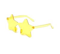 WLIHDB Party Glasses 20pcs Frameless Personalized, Colorful Ball Sunglasses, Candy Colored One-Piece Glasses For Party(Yellow)