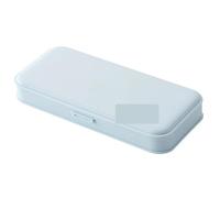 WLIHDB Pencil Organizer 2pcs Pencil for Case Multifunctional Stationery Frosted Plastic Pencil Pen Storage Box Storage for Case for School(Blue)